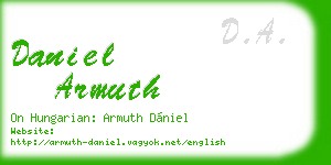 daniel armuth business card