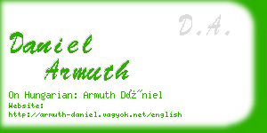 daniel armuth business card